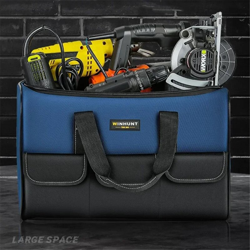전기 도구용 방수 멀티 포켓 정리함 도구 파우치, 사각형 도구 가방, 30% 개 더 많은 용량, 신제품