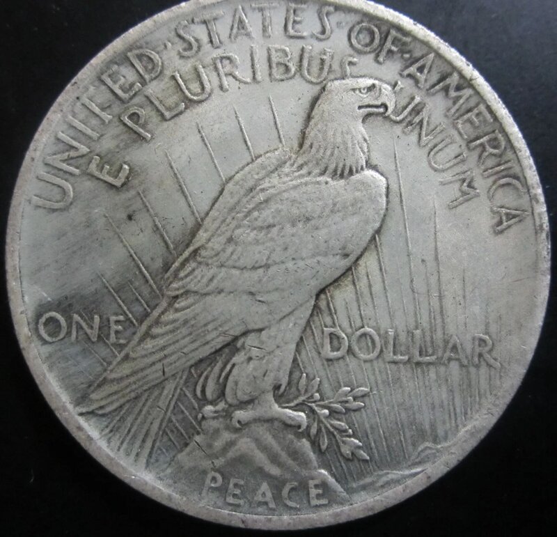 Luxury 1921 Liberty Walking One-Dollar Fun Couple Art Coin/Nightclub Decision Coin/Good Luck Commemorative Pocket Coin+Gift Bag