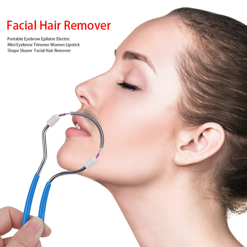 Removedor de vello Facial, herramienta de depilación Facial, Retractor Facial, pelo fino Fetal, Primavera