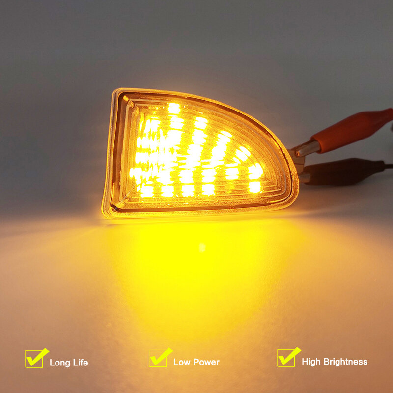 12V przezroczyste soczewki światła obrysowe LED montowanie lampy dla Smart Fortwo 451 MK1/MK2 2007 2008 2009 2010-2015 lampka kierunkowskazu migacza