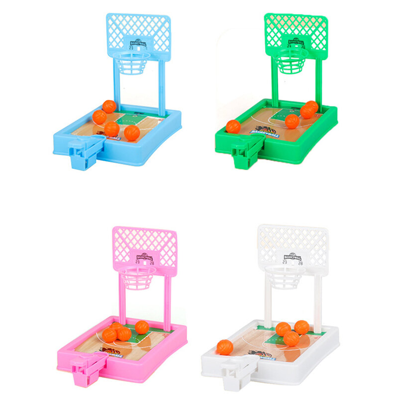 Mini máquina de tiro para niños y adultos, juego de mesa de escritorio fácil de montar, mesa de dedo de baloncesto, juegos deportivos interactivos