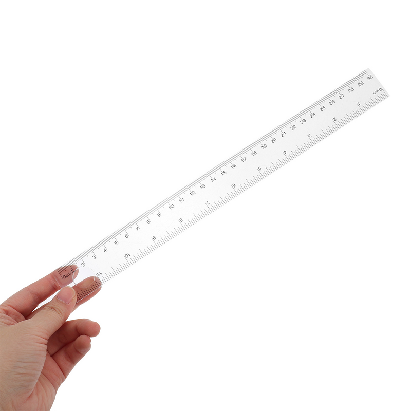 10 Pcs Magnifying Glass Ruler Student Stationery Glasses Drawing Line Magnifier