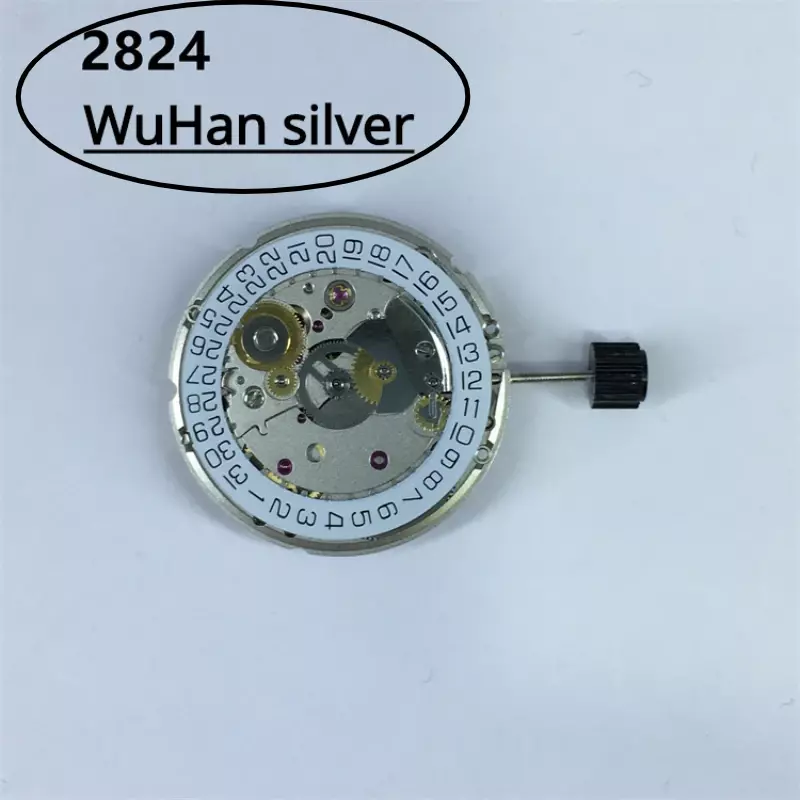 Produksi Tiongkok dari jam tangan 2824 Wuhan aksesoris jam tangan merek pergerakan mekanis otomatis kalender tunggal kualitas tinggi