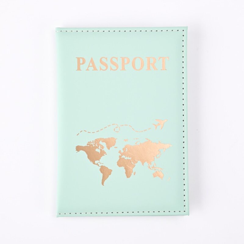 Funda de pasaporte de moda PU, Tarjeta de pasaporte y soportes de identificación, paquete de pasaporte, estuche de protección de pasaporte de viaje multifunción, bolsa de tarjeta