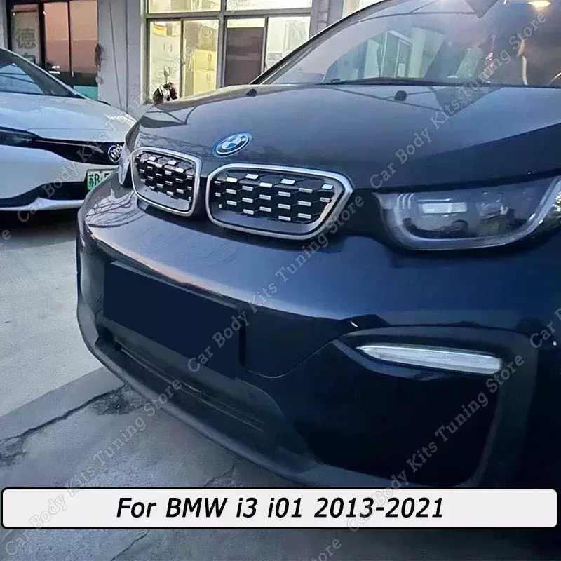 Решетка для переднего бампера BMW i3 i01 2013-2016 2017 2018 2019 2020 серебристый ABS