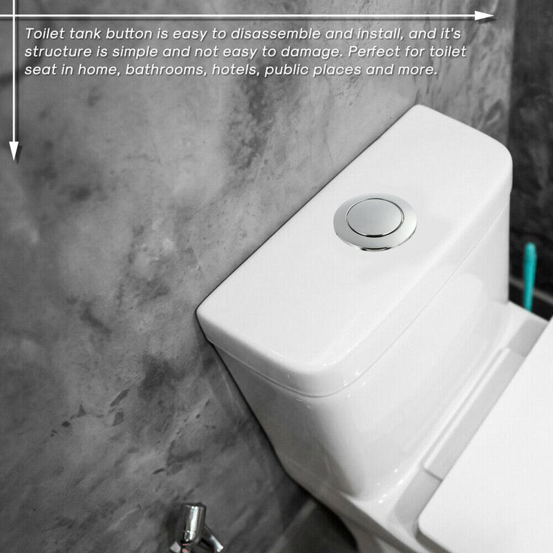 ~Bathrom Toilet Water Tank Rund Valve RodsPush Button Single Flush Utton Water Sving For Cistern Bathrom Toilet Accessories