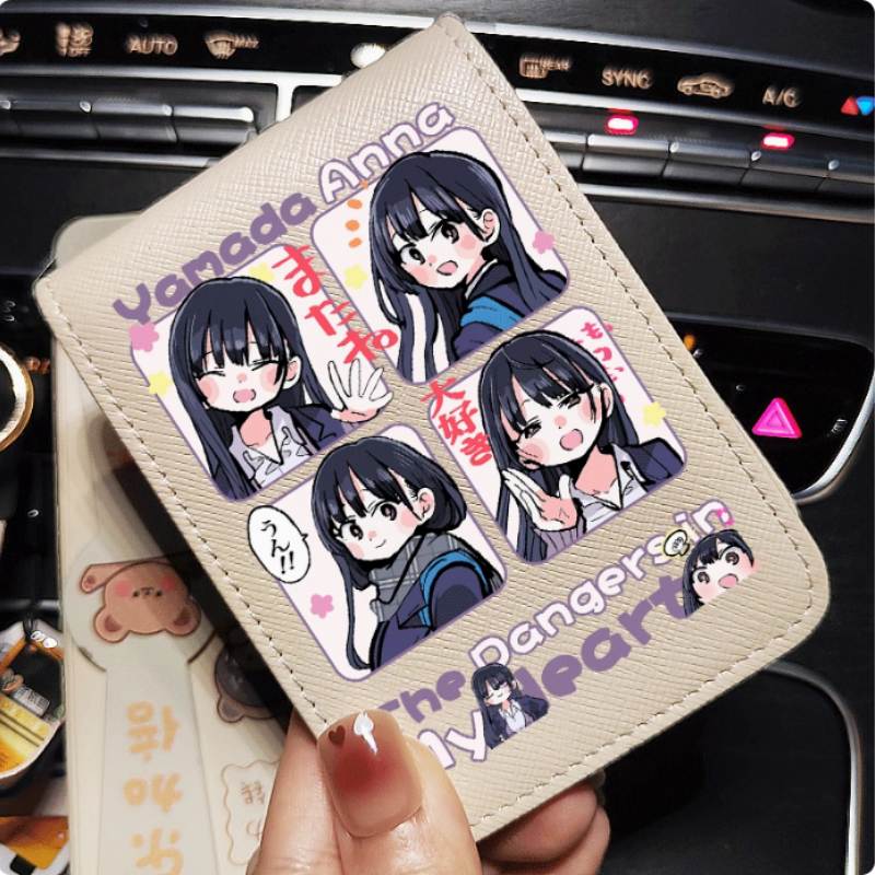 Niebezpieczeństwa w moim sercu portfel mody Anime torebka z poliuretanu torba na portfel Cosplay prezent B1637
