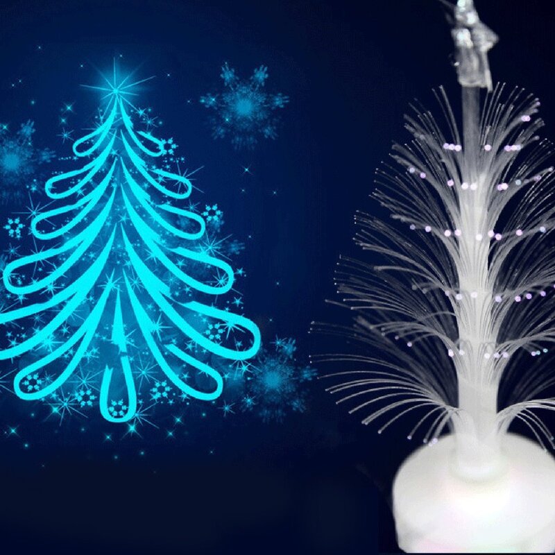 Luz LED colorida para árbol de Navidad, lámpara que cambia de Color, decoración de habitación, adorno pequeño, luz nocturna para fiesta en casa, Festival