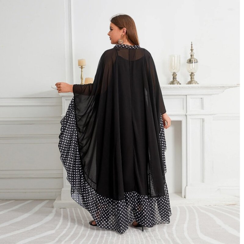 Elegant Dress Women for Wedding Party Autumn Africa Long Sleeve Black Plus Size Long Dress African Gowns Dashiki African Clothes