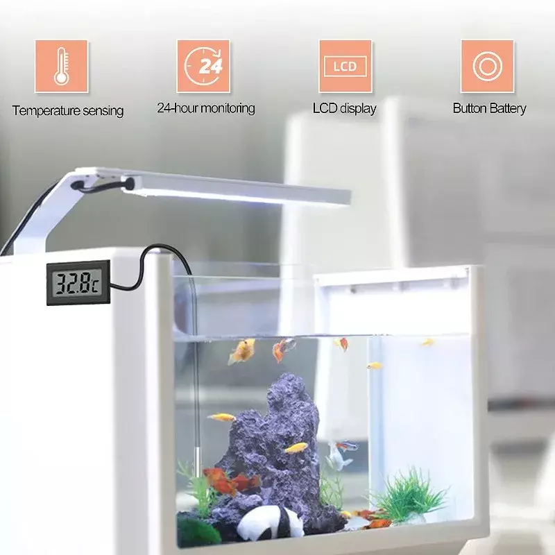 Mini capteur de température numérique LCD, hygromètre Therye.com, jauge d'intérieur, mesure de câble, compteur d'humidité, instruments