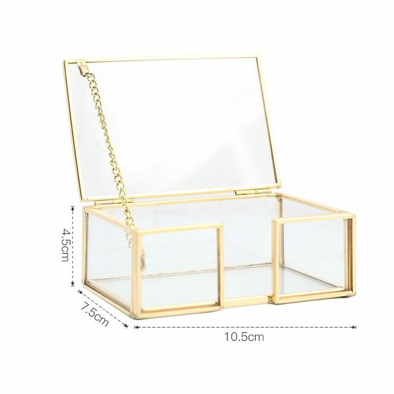 Professional Glass Business Card Holder Stand Durable Elegant Office Name Card Display Stand Metal Business Card Organizer