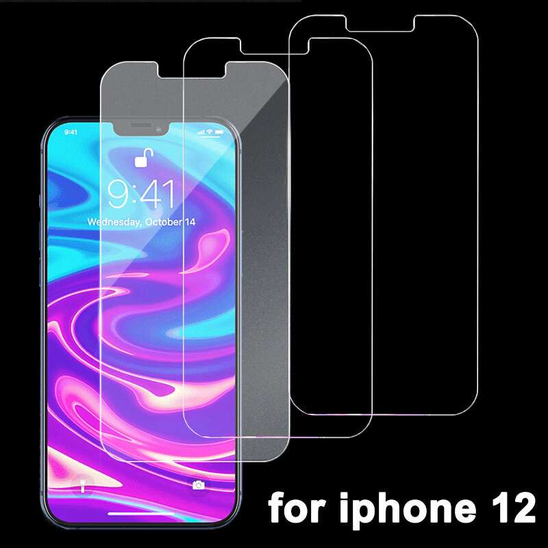 HD Tempered Glass Screen Protector for IPhone 11 12 Mini/ Pro/ Pro Max 6 6s 7 8 Plus SE 2020 X XR XS Max Glass Film Protection