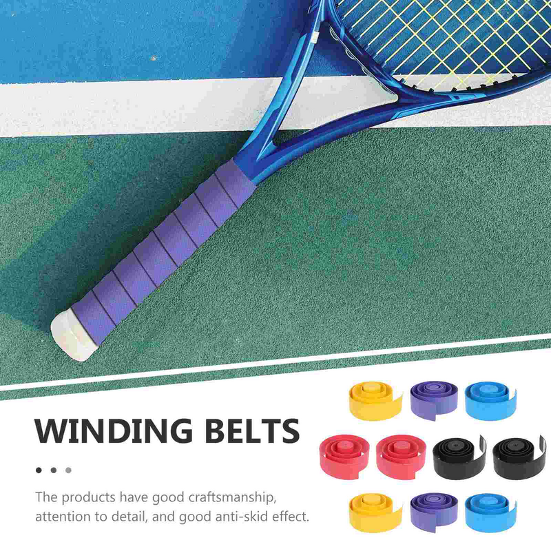 테이프 스틱 땀 흡수 테이프, 미끄럼 방지 테니스 라켓 땀 밴드, 무작위 색상, 110x2.5cm