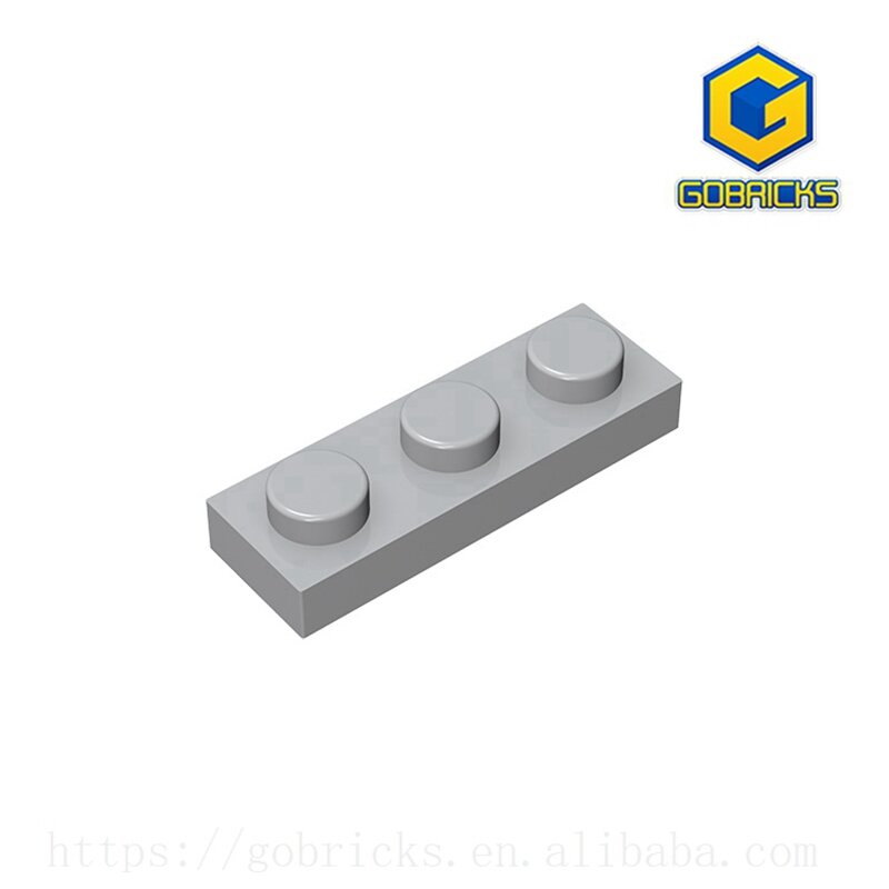 Gobricks-Placa de GDS-503 1x3, compatible con lego, 3623 piezas de juguetes para niños, bloques de construcción, placa de partículas, DIY
