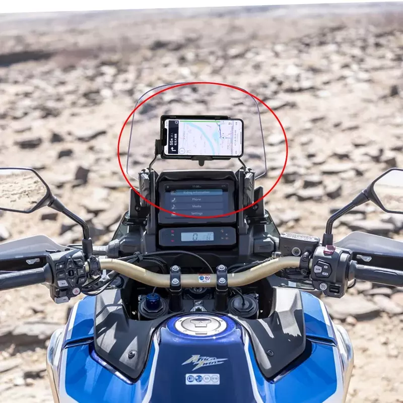 Dla Honda CRF1100L Africa Twin Adventure motocykl sportowy akcesoria przednie wspornik nawigacyjny z ładowaniem telefonu komórkowego GPS