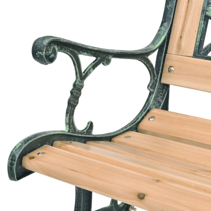 Panca da giardino 48 "x 20" x 28.7 "sedia da esterno in legno mobili da portico