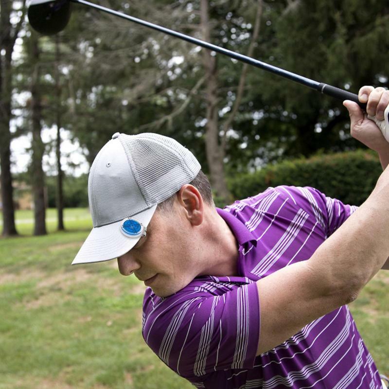 Klip putt topi penanda Golf, pembaca hijau untuk Golf mudah dibaca, hadiah perlengkapan Golf untuk penggemar Golf dan profesional