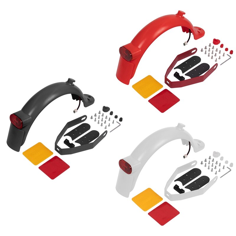 Rear Mudguard Brake Taillight Fender With Reinforced Holder For Xiaomi M365 1S Pro2 Electric Scooter