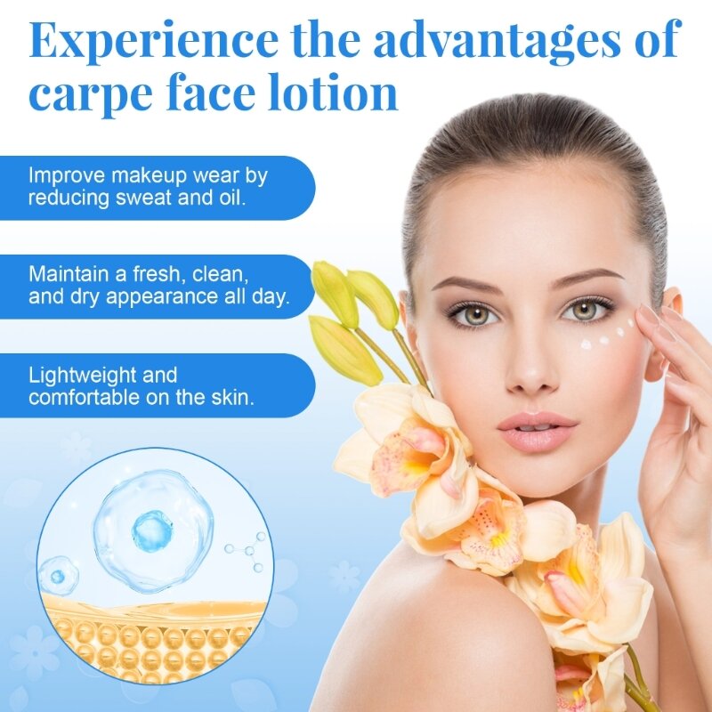 Face Antiperspirant Sweat Control Lotion Odor Remover Underarm Cream For Chest Face And Back Portable Antiperspirant