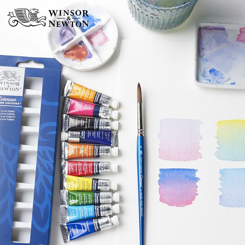 Winsor & Newton Cotman Set di pittura ad acquerello, 10/20 colori, tubo da 5ml pittura ad acqua forniture per pittura artistica