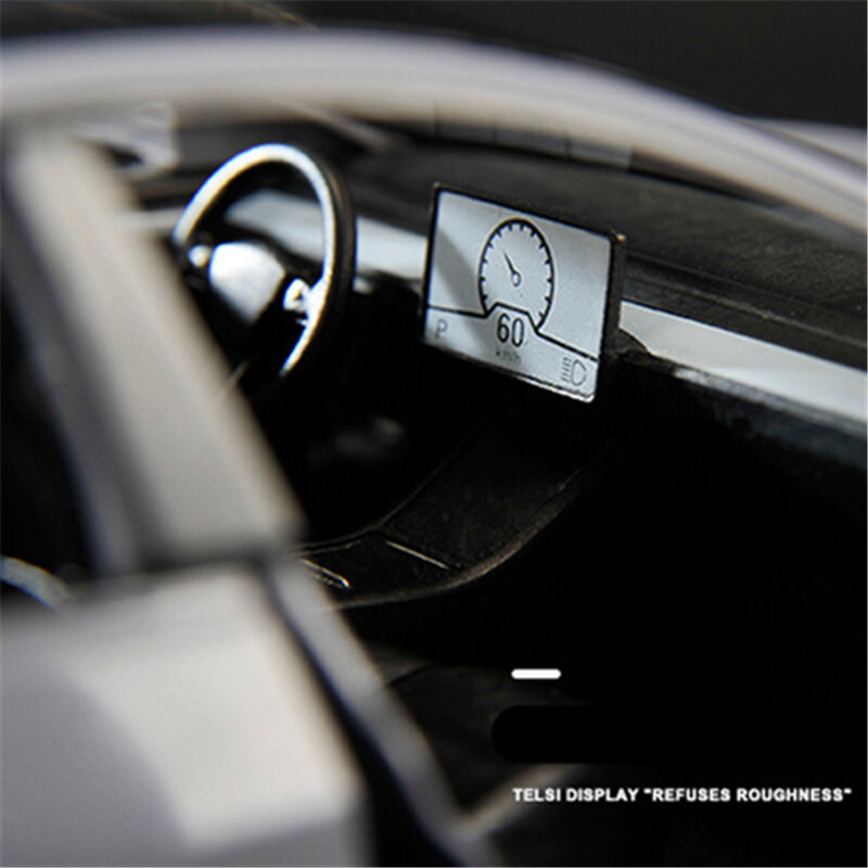 Модель автомобиля Tesla 3 1:24, модель автомобиля из сплава, литой металлический игрушечный автомобиль, модель автомобиля, имитация звука и фотоколлекции, детские подарки
