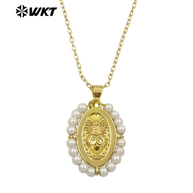 WT-MN993 WKT 2024 Pretty Style catena Hip-Hop in cristallo naturale nuovi gioielli di Design popolare collana di alta qualità ragazza