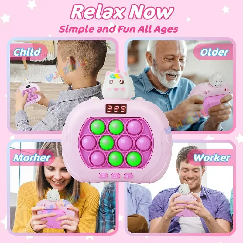 Silicone world Kawaii Stress Relief Sensory Squeeze Toys Anti-stress Toys Soft Bubble Kids Game Hand Relax Decompression Toys