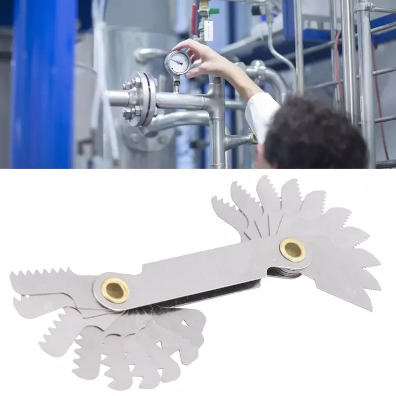 Высококачественный Новый измерительный прибор для резьбы режущий инструмент 55 ° метрический измерительный инструмент 60 ° закаливание набор для обработки