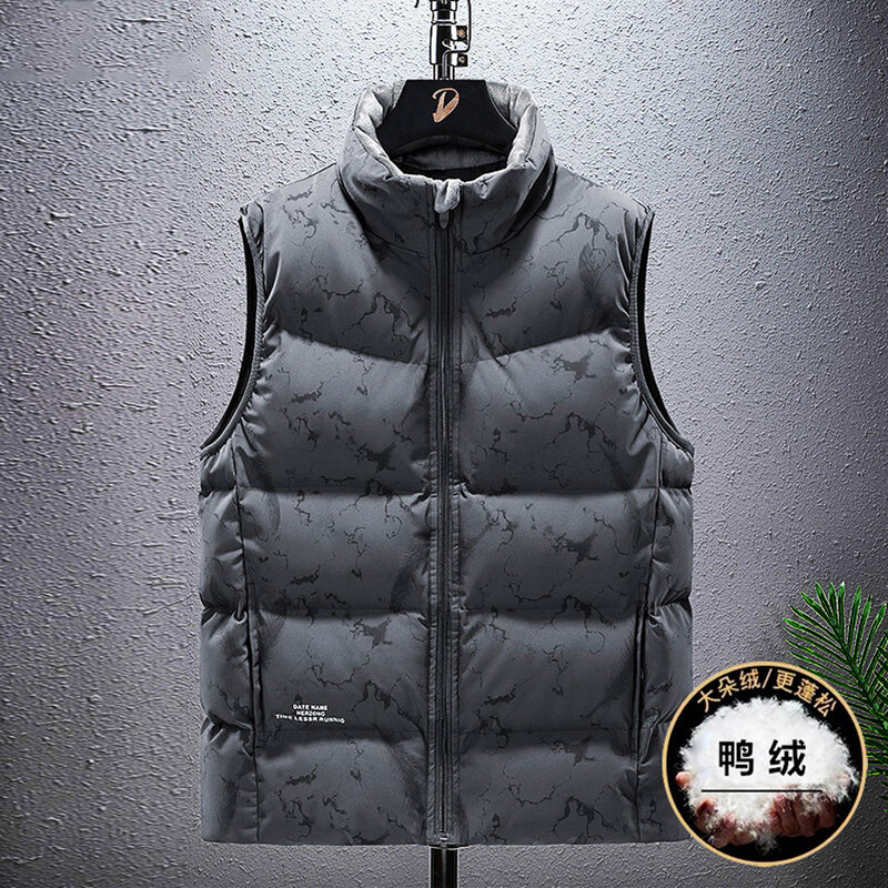 8XL Plus Size Down Vests Men Winter Thick Down Sleeveless Jacket Fashion Casual Down Coats Male Big Size 8XL