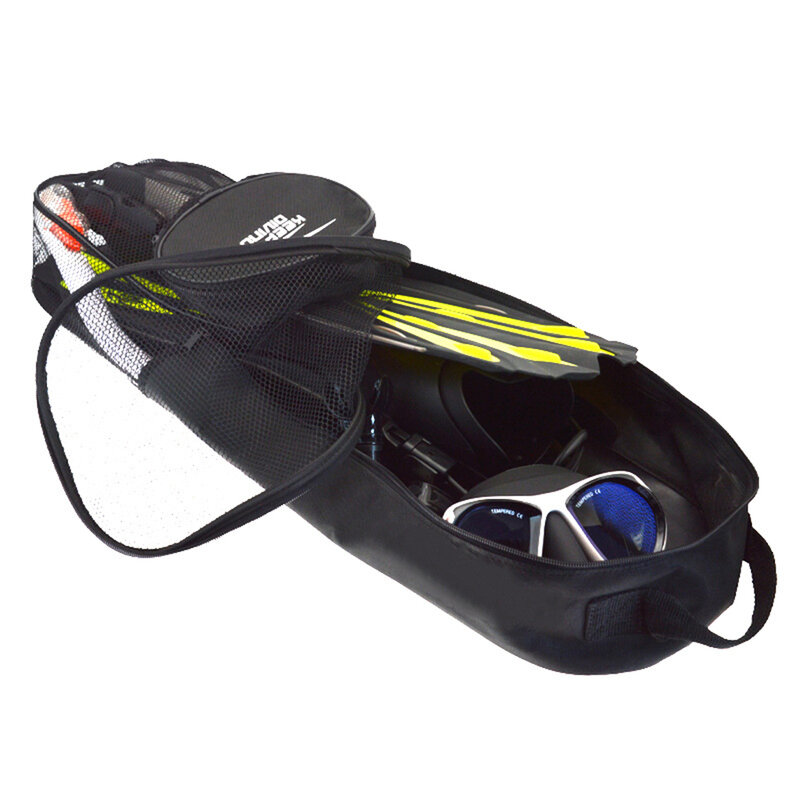 調節可能なポケット付きポータブルダイビングバッグ、防水、双方向ジッパー、収納バックパック