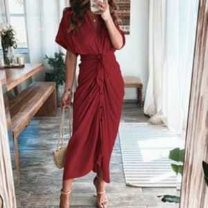 Summer Beach Maxi Dress Irregular Ruffle Dress Women's Floral Print Long Sleeve Elegant Women's Slim Fit Dress2024