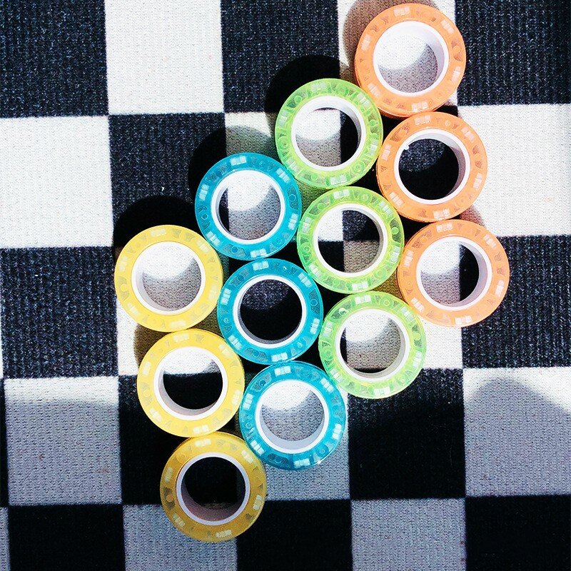 3 buah Set mainan Fidget Spinner cincin magnet jari untuk terapi pengurang kecemasan hadiah untuk dewasa remaja anak-anak