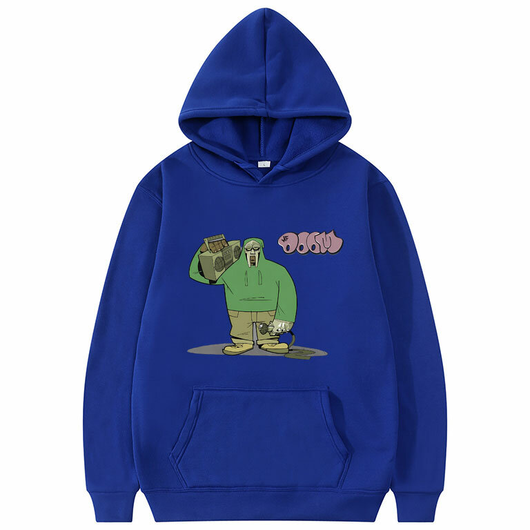 Rapper MF Doom und Freunde drucken Hoodie Männer Frauen Vintage lässig Fleece Sweatshirt männlich Hip Hop Rap lustige Anime Cartoon Hoodies