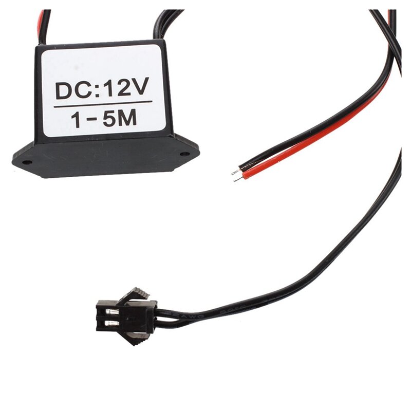 3X Kabel Merah-hitam DC 12V EL Wire Neon Glow Strip Light Driver Unit Inverter