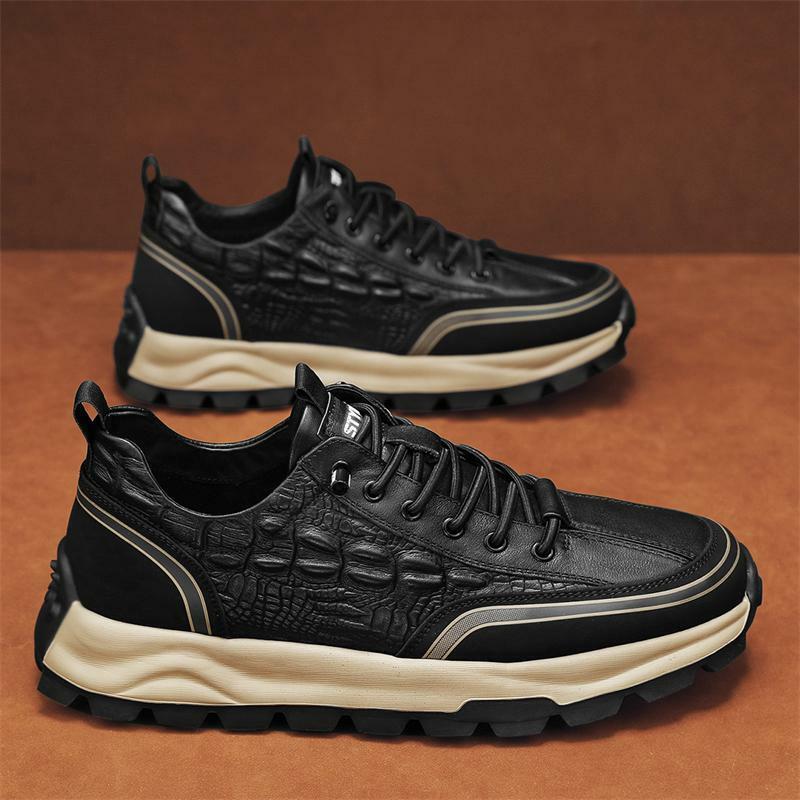 Argan Men's Shoes 2023 New Autumn Leisure Sports Shoes Men's Junior High School Students Running Increased Daddy Tide Shoes