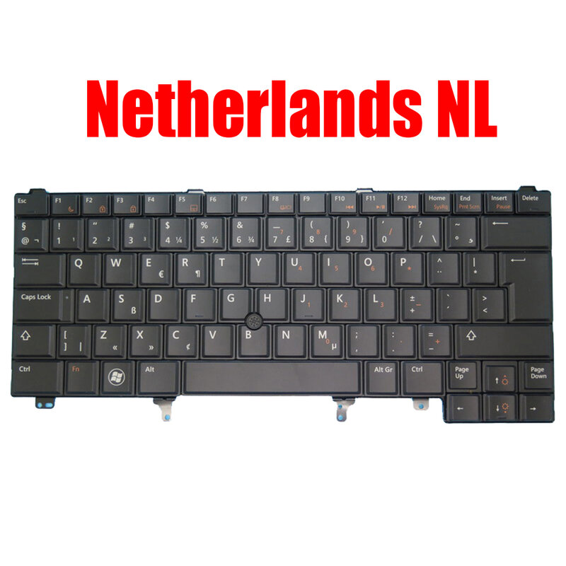 แป้นพิมพ์ NL La สำหรับ Dell สำหรับ E5420ละติจูด E5420M E5430 E6220 E6230 E6320 E6330 E6420 E6430 E6440ละตินอเมริกาเนเธอร์แลนด์ใหม่