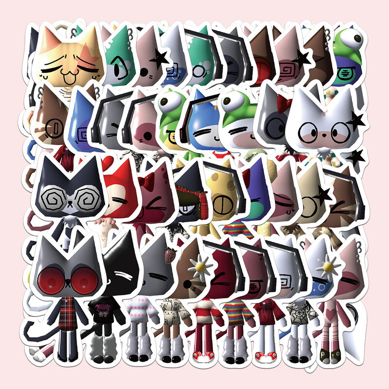 10/30/52ชิ้นการ์ตูนสติกเกอร์รูปแมว Toro Inoue สัตว์น่ารักกราฟฟิตีไวนิลสำหรับแล็ปท็อปกระเป๋าสเก็ตบอร์ดเด็ก