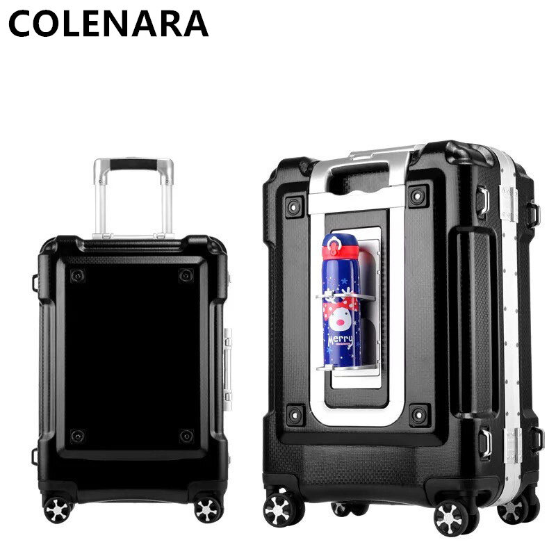 COLENARA 20/24/29Inch High-quality Luggage Men's Multifunctional Business Trolley Bags Women's Password Case Rolling Suitcase