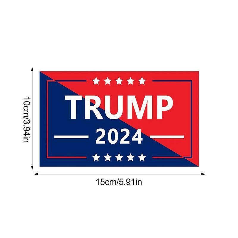 Pegatina de vinilo con diseño de Trump para decoración de coche, pegatina divertida de 3,9x5,9 pulgadas, 10 piezas, 2024