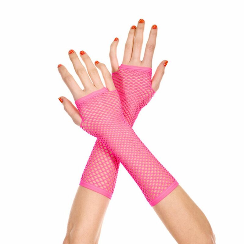 Женская сетчатая рыболовная сеть Goth для ночного клуба длинные перчатки без пальцев перчатки в стиле панк сетчатые перчатки