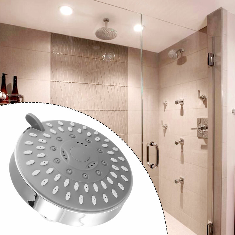 Cabeça de chuveiro ajustável de alta pressão do banheiro, 5 configuração, pulverizador flexível, WC, montado na parede, conveniente, durável