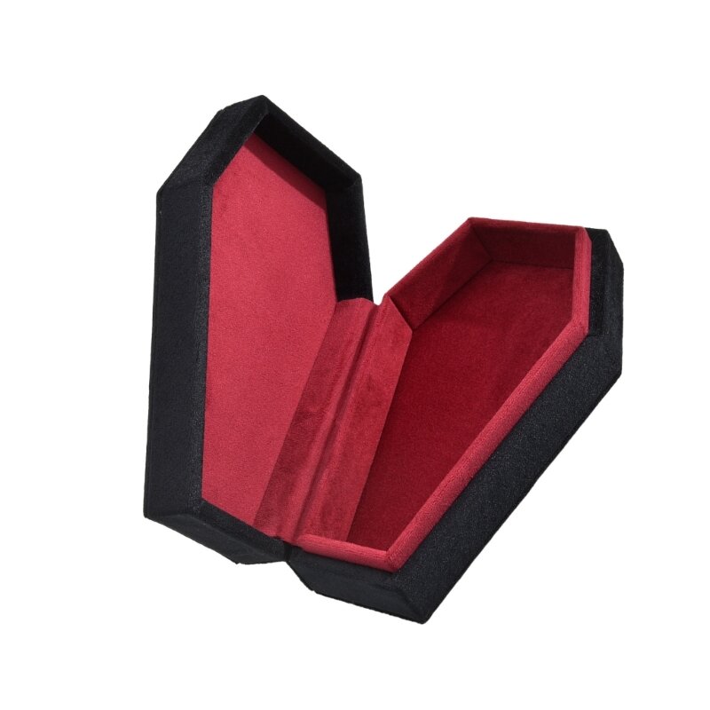 Coffin Rings Box Velvets Jewelry Storage Box Elegant Box for Jewelry Decor