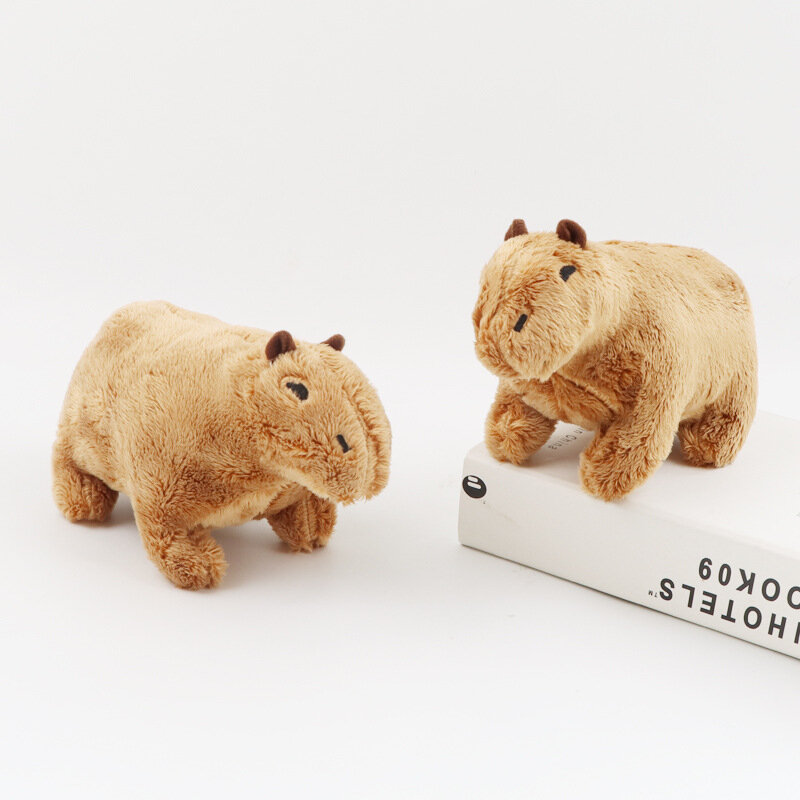 Muñeco de Peluche de simulación Capybara para niña, juguete de hámster, ratón, animales de Peluche suaves, Kawaii, fiesta, regalo de Navidad