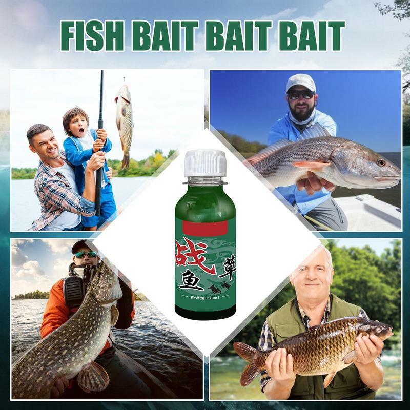 Fish Attractant Liquid 100ml Natural Liquid Bait with Bait Scent Carp Bait Fishing Liquid Effective Fishing Bait for All Seasons