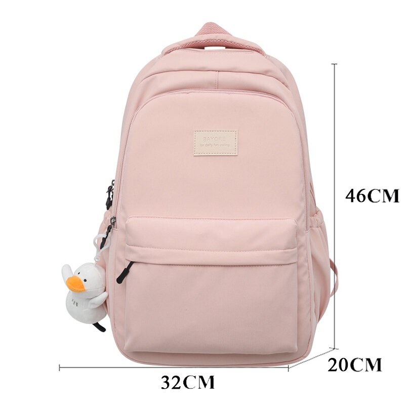 Водонепроницаемый нейлоновый рюкзак JOYPESSIE для подростков, модный ранец для книг для девушек, женская сумка на плечо, школьный ранец черного цвета