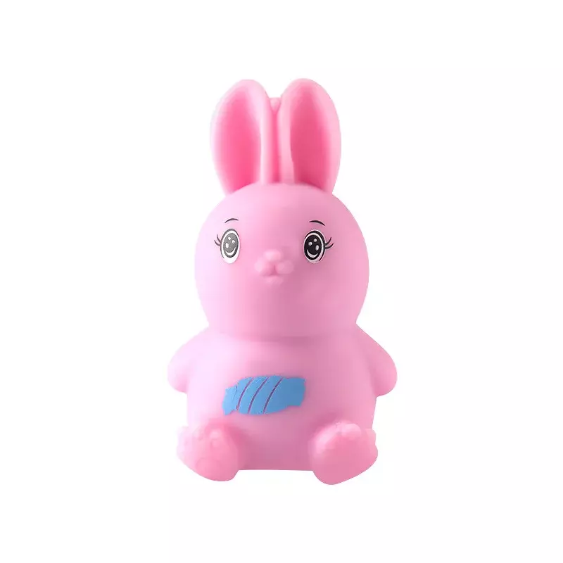 Kids Soft Rubber Cute Slow Rebound Cute Rabbit Pinch Music Flour Decompression and Release Toy Adult Gift