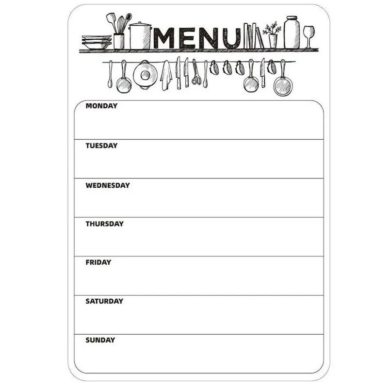 Lista delle cose da fare INS Schedule Memo adesivo magnetico cucina ufficio piano di lavoro semplice agenda settimanale adesivi magnetici per frigorifero