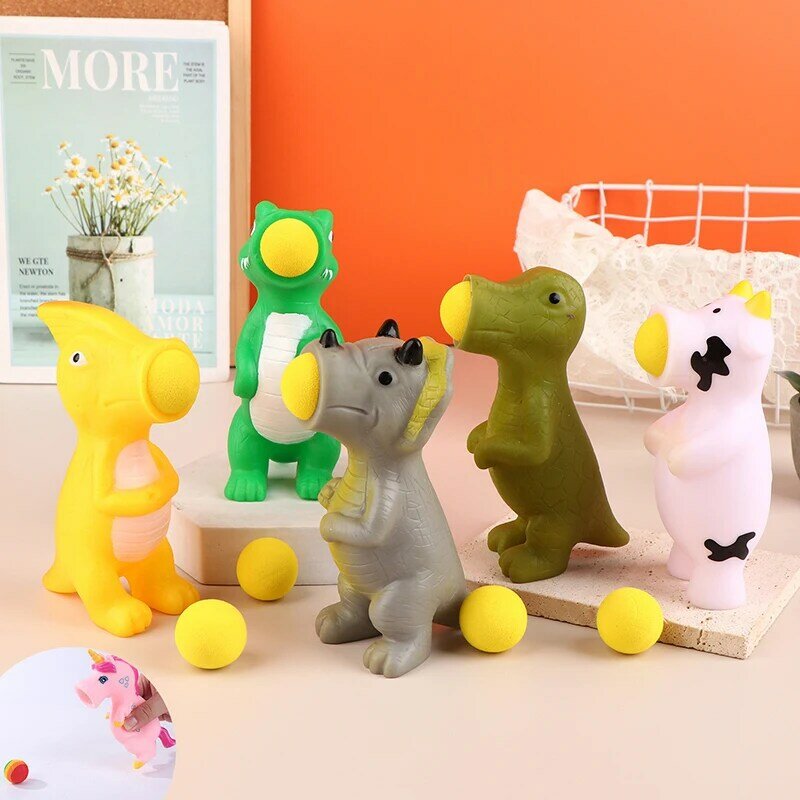 Squeeze Ball Toys para Crianças e Adultos, Dinossauro Selvagem, Popper, Tiro, Anti Stress, Catapulta, Alívio do Estresse