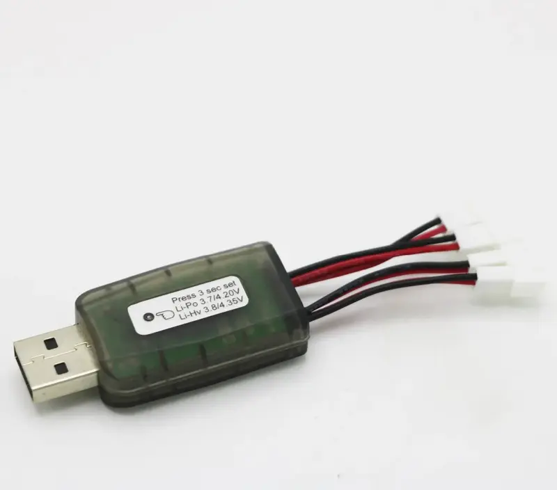 AOKoda-cargador de batería Micro USB CX405, 4 canales, para 1S Lipo LiHV, alta calidad para helicóptero RC