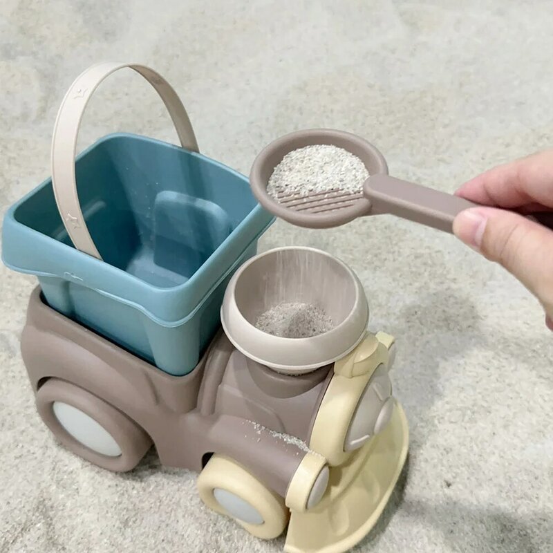 Giocattoli da spiaggia giocattoli per bambini fingono di giocare a veicoli di ingegneria stampo per sabbia stampi per bambini da giardino in plastica